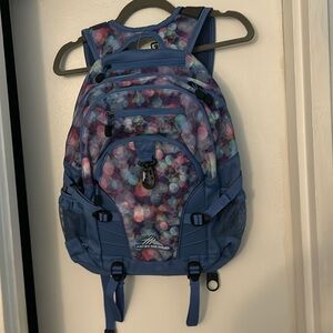 High Sierra Blue and Colorful Pattern Backpack